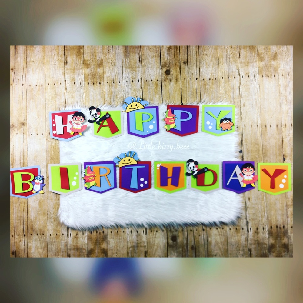 Ryan’s World Birthday Inspired  Banner